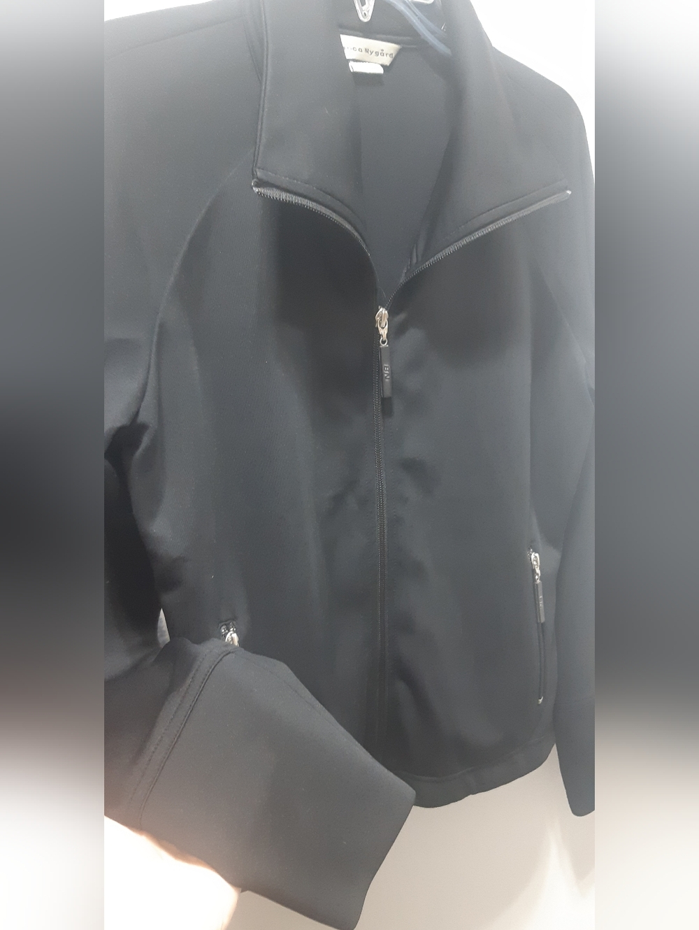 Bianca Nygard Women's Athletic Black Lounge Jacket Size 6 Perfect For Gym